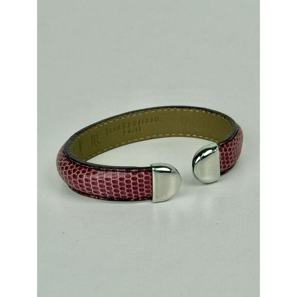 Jean Rousseau NEPTUNE BRACELET INDIAN PINK SHINY Snake - Picture 1 of 4